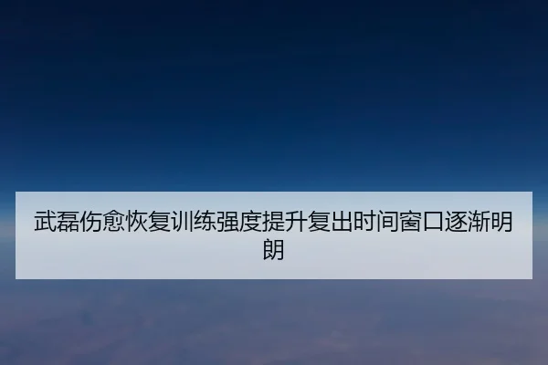 武磊伤愈恢复训练强度提升复出时间窗口逐渐明朗